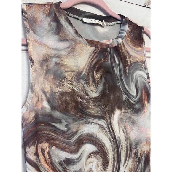 Ellison Top Size SM Sheer Lightweight Stylish - Picture 6 of 6